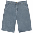 Butter Goods Men's Washed Canvas Work Short in Slate