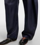 JW Anderson Belted high-rise barrel-leg pants