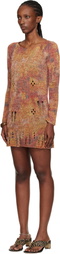 Isabel Marant Orange Hymira Printed Minidress