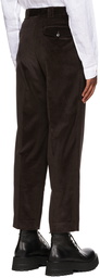 Paul Smith Brown Pleated Trousers