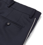 Officine Generale - Jacques Piped Wool Trousers - Men - Navy