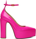 Valentino Garavani Pink Tan-Go Platform Heels