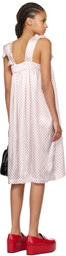 Comme des Garçons Girl White Bow Midi Dress