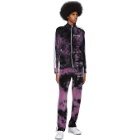 Palm Angels Purple Chenille Tie-Dye Track Jacket