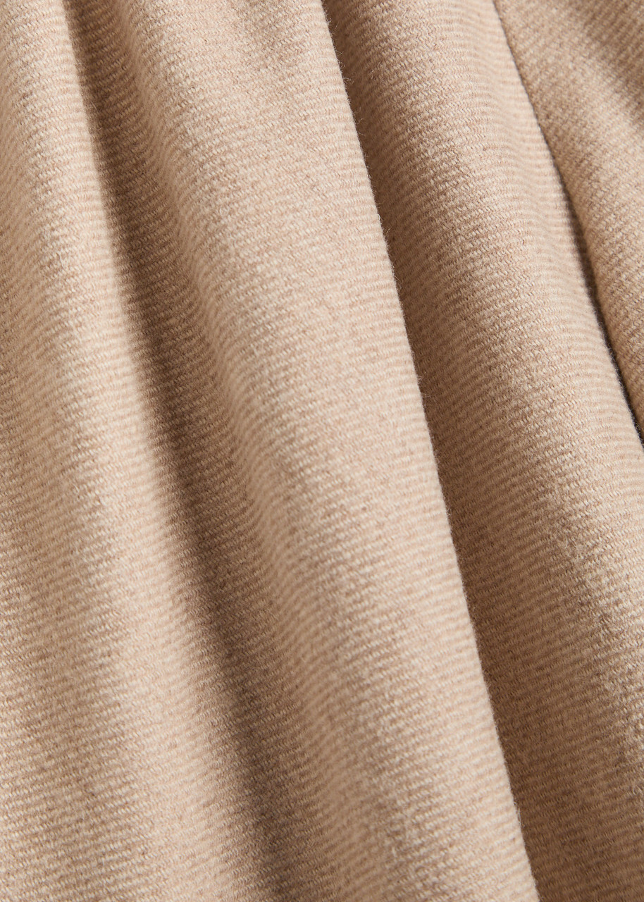 Vince Wide-leg Wool-blend Trousers Beige