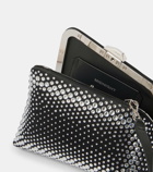 The Attico Midnight Mini embellished clutch