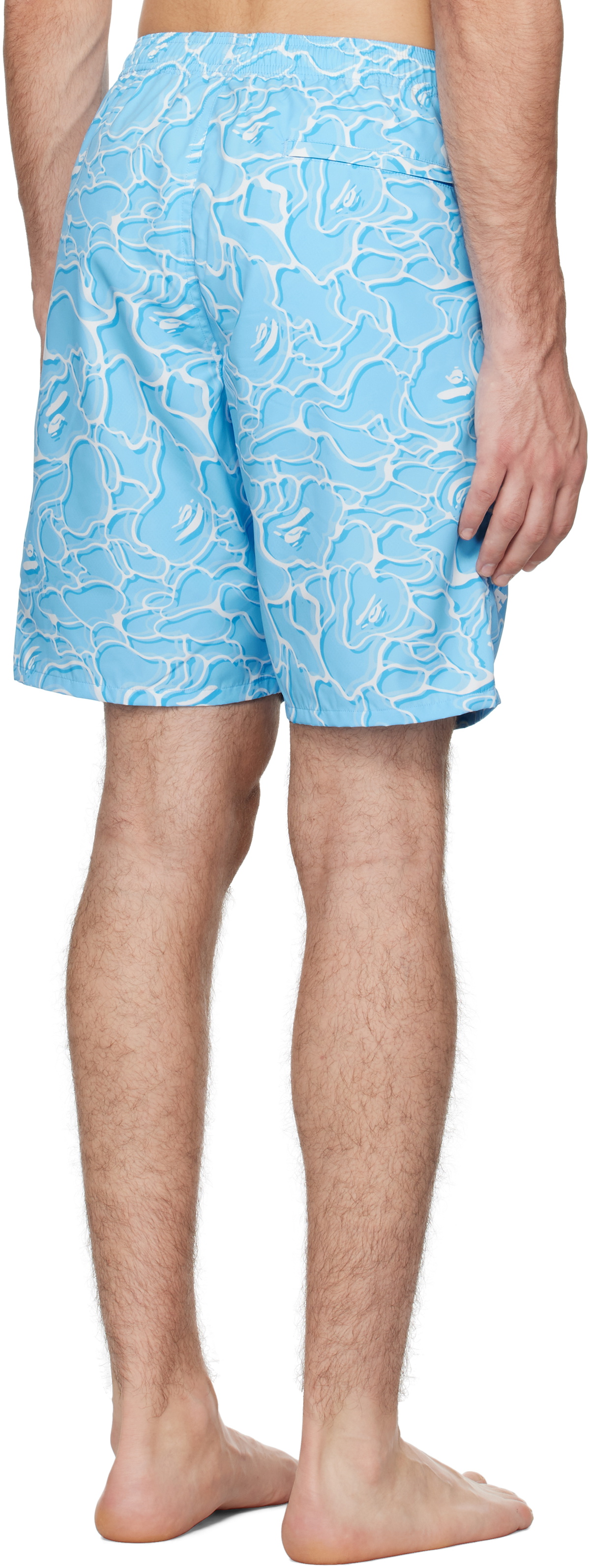 BAPE Blue ABC Sea Surface Camo Shorts A Bathing Ape