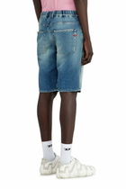 Diesel Chino shorts in Jogg Jeans with worn finish - Denim short pants Mens in Blue