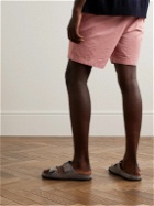 Club Monaco - Baxter Straight-Leg Cotton-Blend Twill Shorts - Pink
