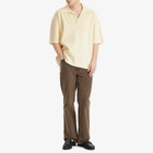AMI Paris Men's Short Sleeve Polo in White Cream