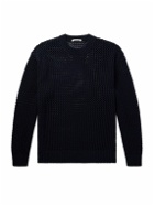 Auralee - Open-Knit Cotton Sweater - Black