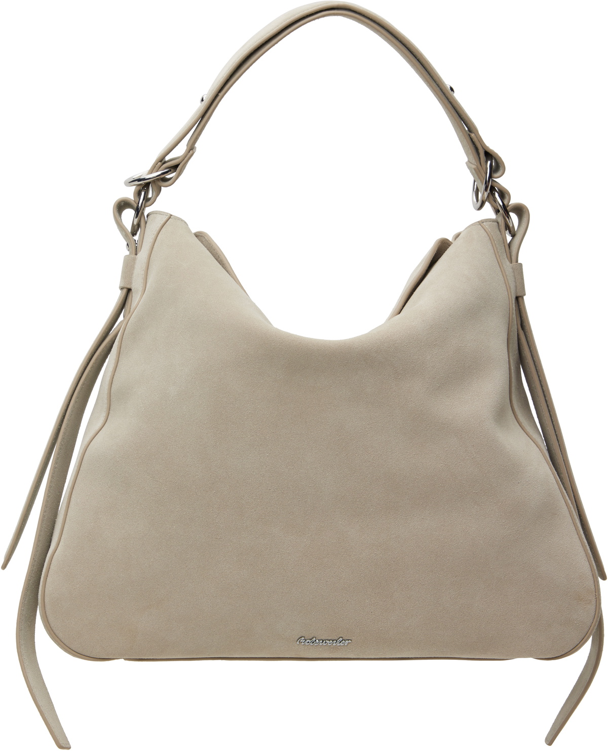 Holzweiler Gray Bud Slouchy Suede Bag