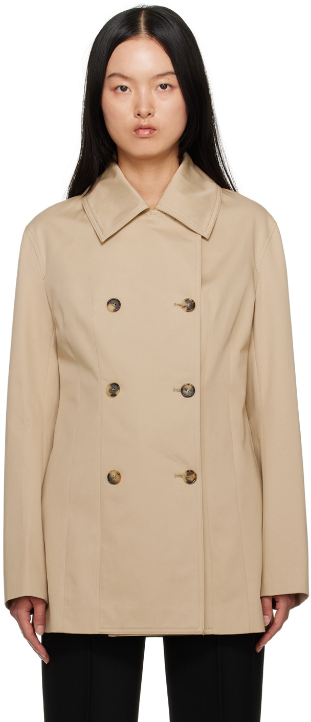 【TOTEME】Beige double-breasted jacket TOTEME Beige Double-Breasted Jacket Toteme