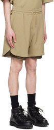 meanswhile Tan Easy Shorts