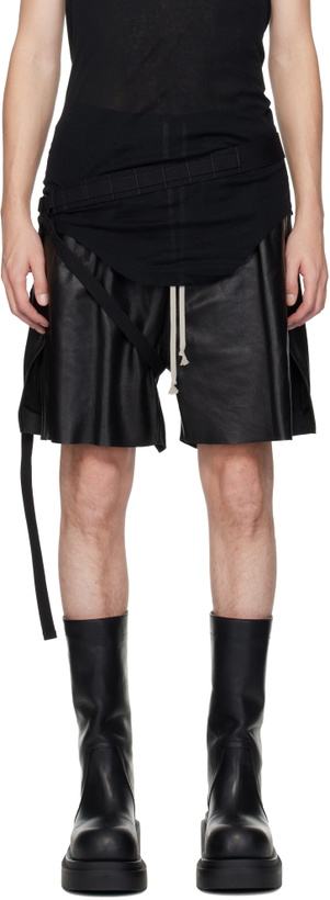 Photo: Rick Owens Black Concordians Double Wrap Vicious Belt