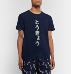 Blue Blue Japan - Bassen-Dyed Cotton-Jersey T-Shirt - Blue