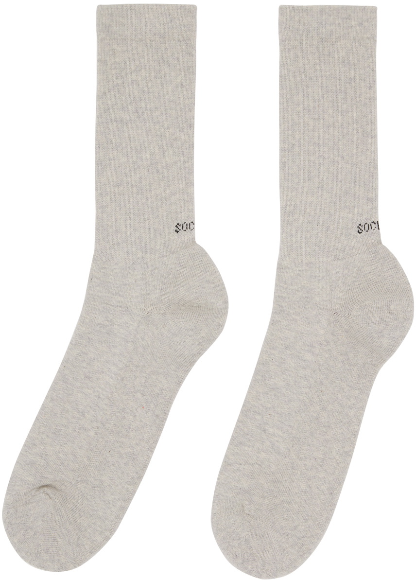 SOCKSSS Two-Pack Gray & Pink Socks