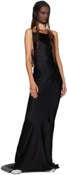 Maison Margiela Black Open Back Maxi Dress