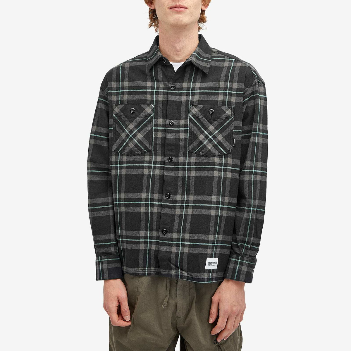 NEIGHBORHOOD 23AW 新作TARTAN CHECK SHIRT Neighborhood Men's Tartan Check Shirt in Black Neighborhood