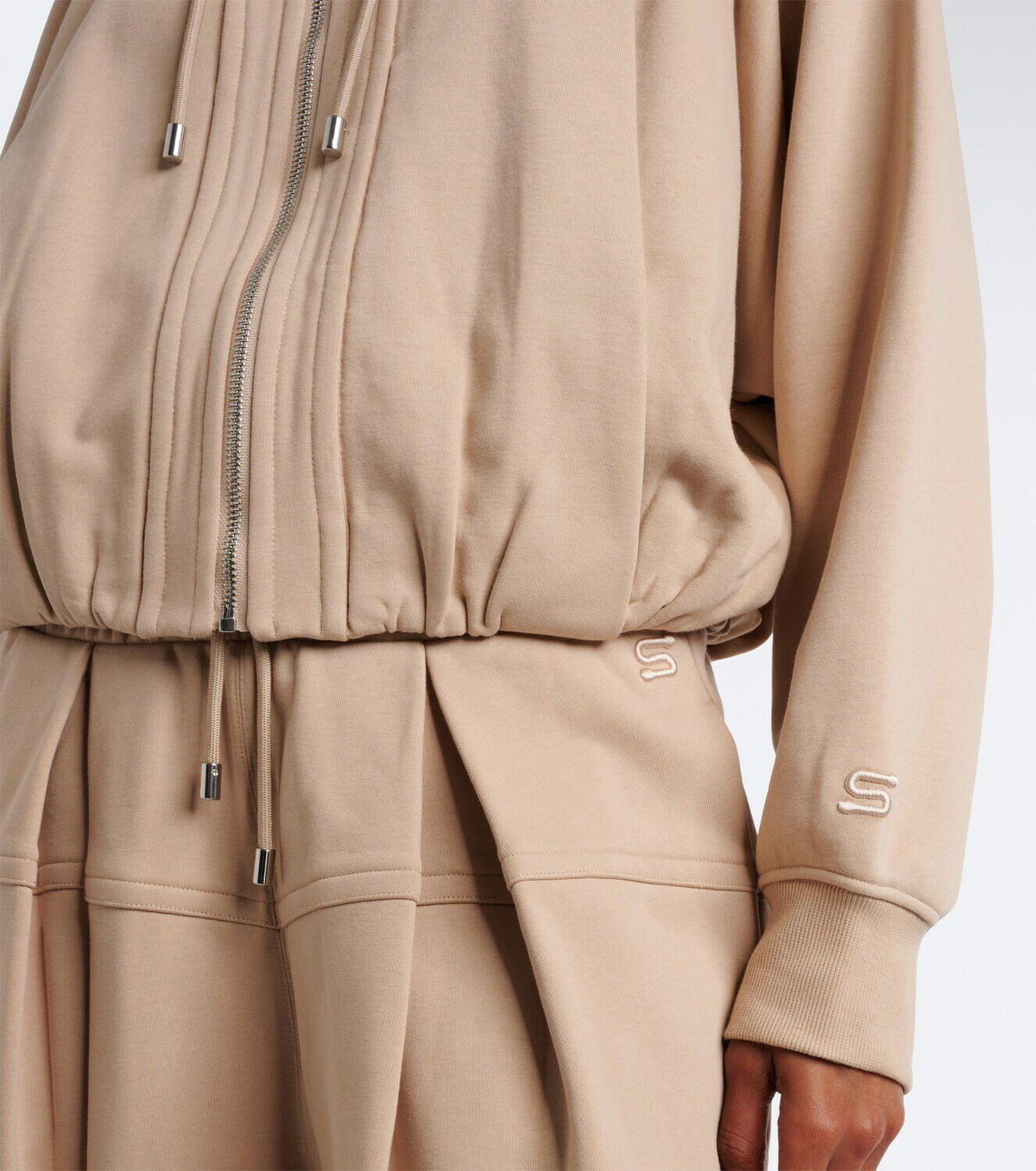 Sportmax Cotton-blend jersey hoodie
