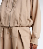 Sportmax Cotton-blend jersey hoodie