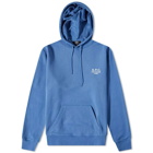 A.P.C. Men's A.P.C Marvin Embroidered Logo Hoody in Dark Blue