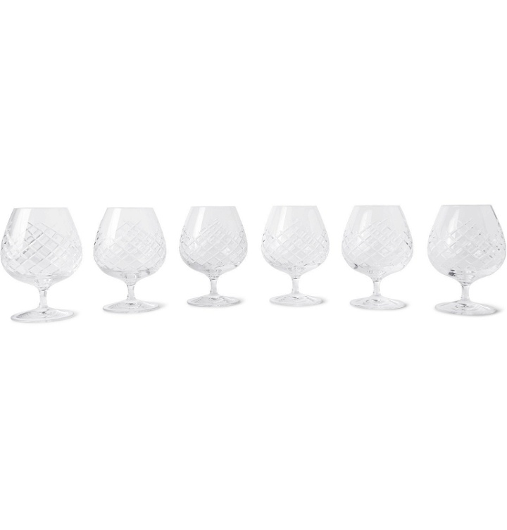 Photo: Soho Home - Barwell Set of Six Cut Crystal Brandy Glasses - Neutrals