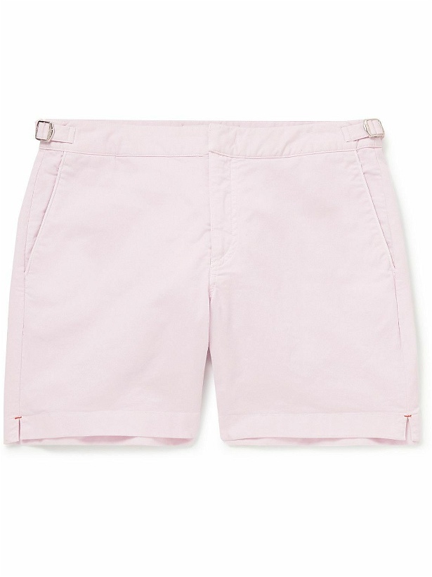 Photo: Orlebar Brown - Bulldog Slim-Fit Cotton-Twill Shorts - Pink