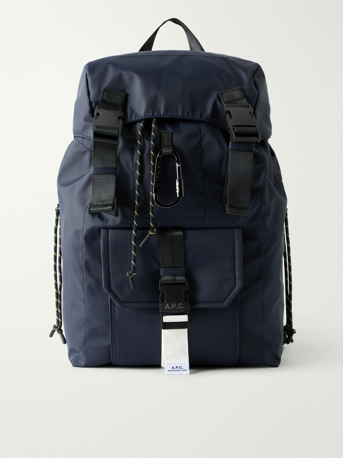 A.P.C. - Logo-Print Rip-Stop Shell Backpack