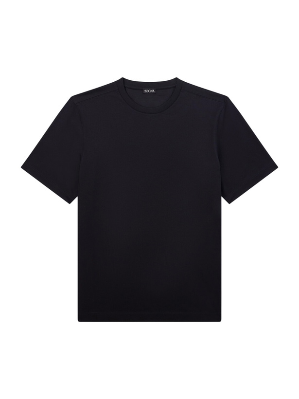 Photo: Zegna - Wool T-Shirt - Black