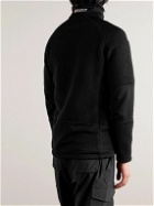66 North - Tindur Logo-Appliquéd Jersey-Panelled Fleece Jacket - Black