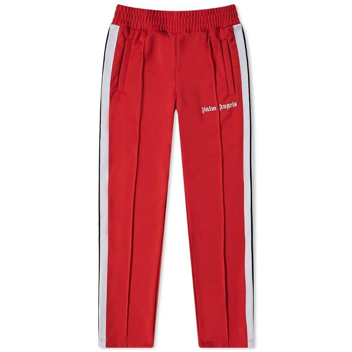 Photo: Palm Angels Men's Taped Track Pant in Red/White