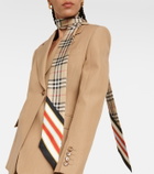 Burberry Skinny checked silk scarf