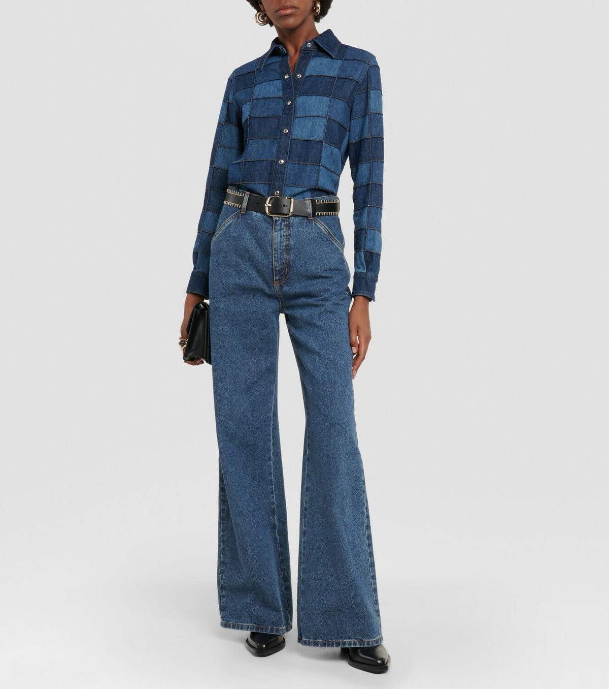 Chloé Patchwork denim shirt