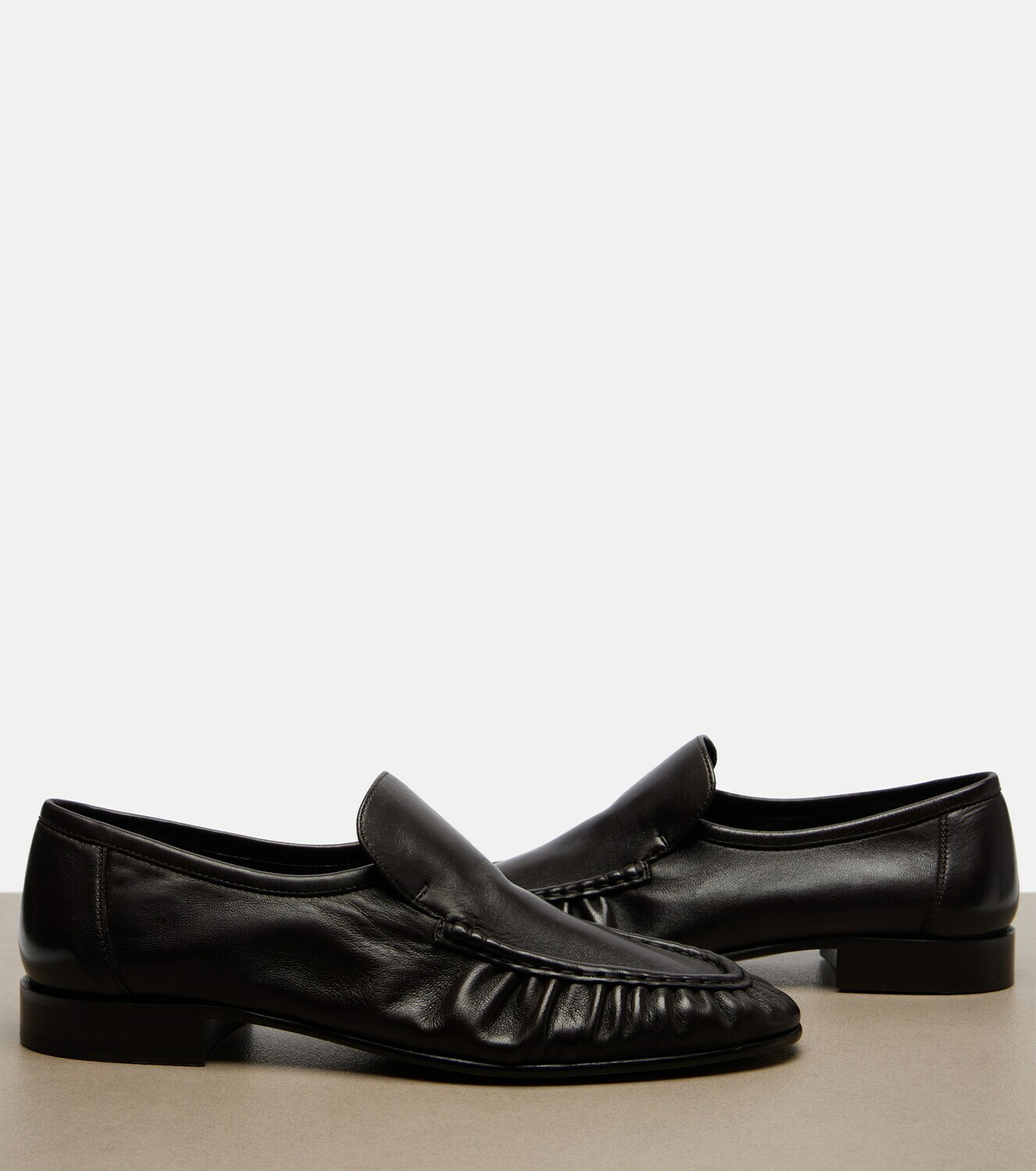 The Row Soft leather loafers