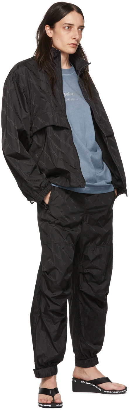 ジャケット・アウター ALEXANDER WANG nylon anorak Parker Alexander Wang Black Nylon Jacket Alexander Wang