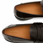 Vagabond Shoemakers Women's Linn Polished Leather Penny Loafer in Dark Bordo