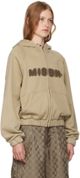 MISBHV Beige Community Zipped Hoodie