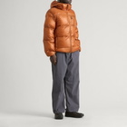 NANGA Men's Mountain Trip Hooded Down Jacket in Orange