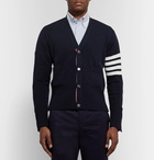 Thom Browne - Slim-Fit Striped Cashmere Cardigan - Men - Navy