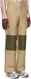 (di)vision Khaki Knee Patch Trousers