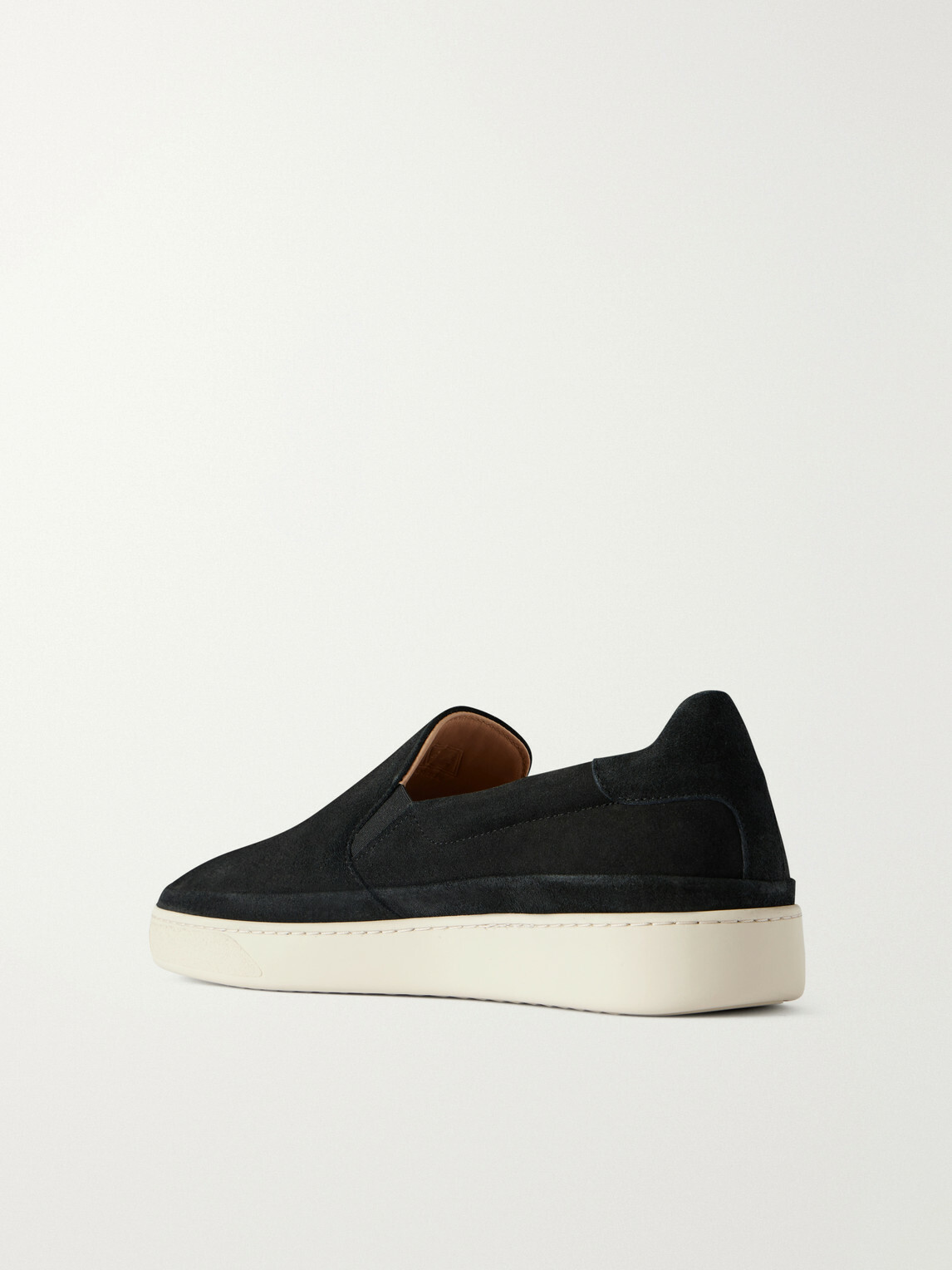 Mulo - Suede Slip-On Sneakers - Black