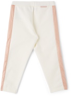 Moncler Enfant Baby White & Pink Fleece Sweatsuit Set