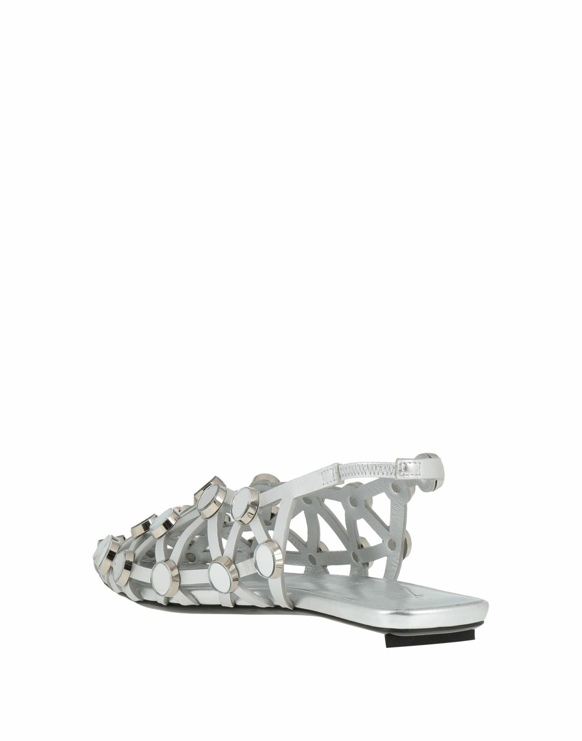 The Attico Womens Ballet flats in Silver