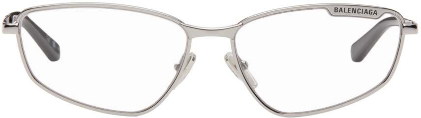 Photo: Balenciaga Silver Engraved Sunglasses