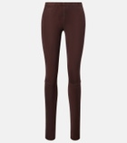Stouls Carolyn mid-rise suede leggings