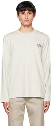 A.P.C. Gray Olivier Long Sleeve T-Shirt