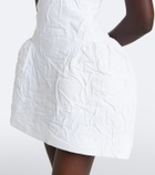 Shushu/Tong Crinkled cotton-blend minidress