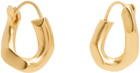 Maison Margiela Gold Single Curb Earrings