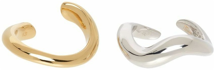 Photo: S_S.IL Gold & Silver Twist Bold Ring Set